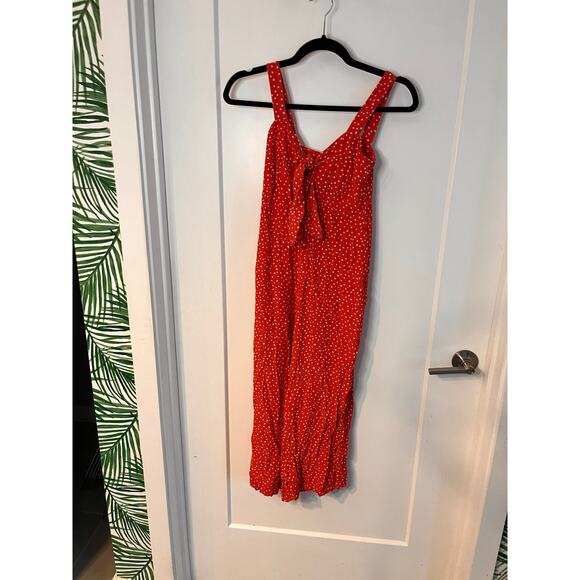 Kachel x Anthropologie Red Polka Dot Jordan Wide-Leg Jumpsuit Size 2 - Picture 2 of 8